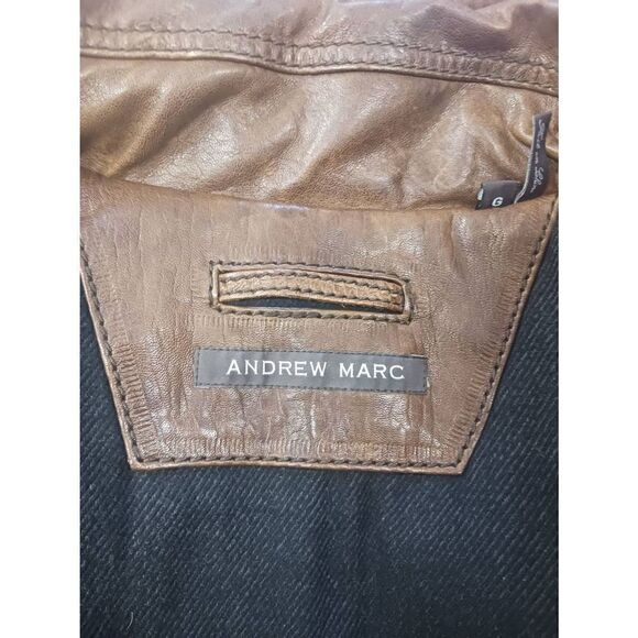 Andrew marc men's leather bomber jacket - Picture 4 of 4